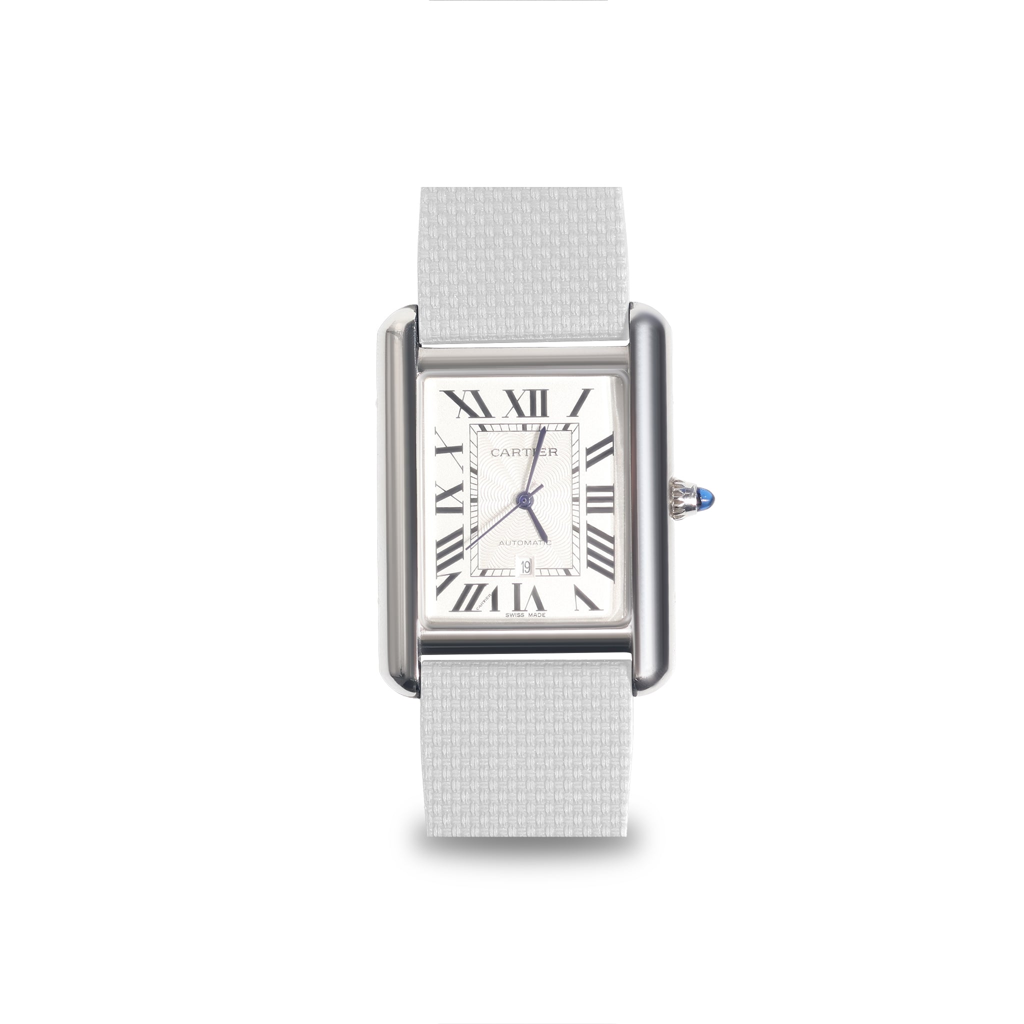 Baby-Blue Linen-Patterned CTS Strap