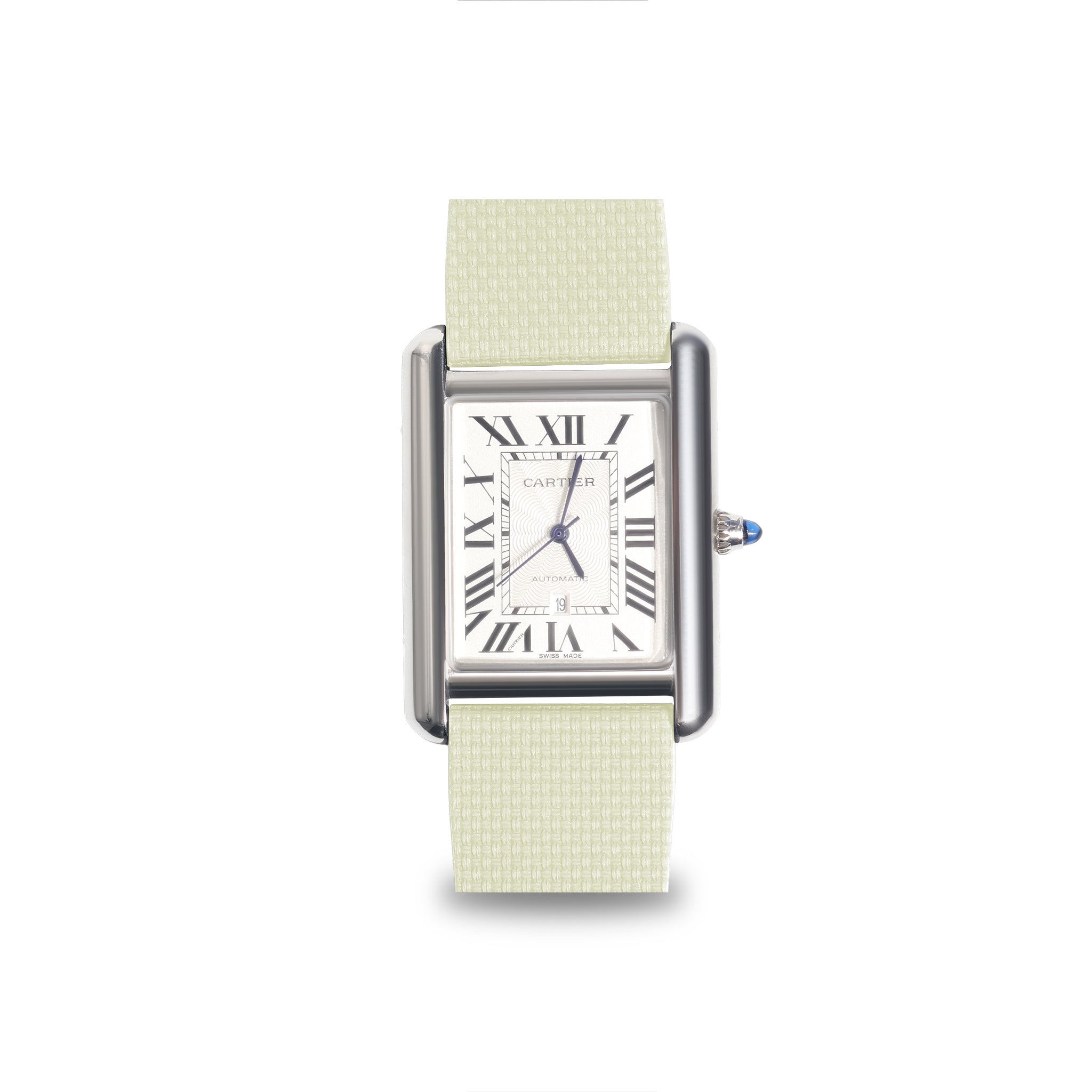 Baby-Blue Linen-Patterned CTS Strap