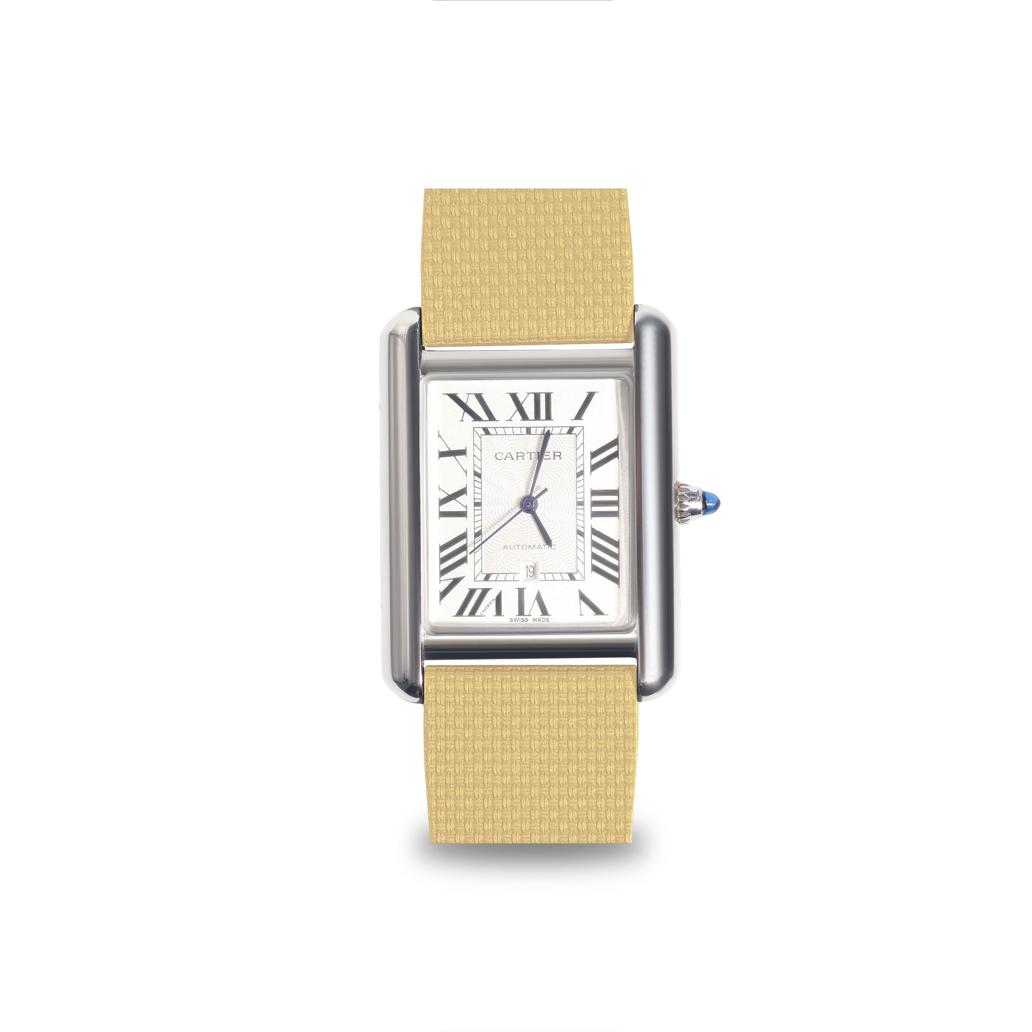 Baby-Blue Linen-Patterned CTS Strap