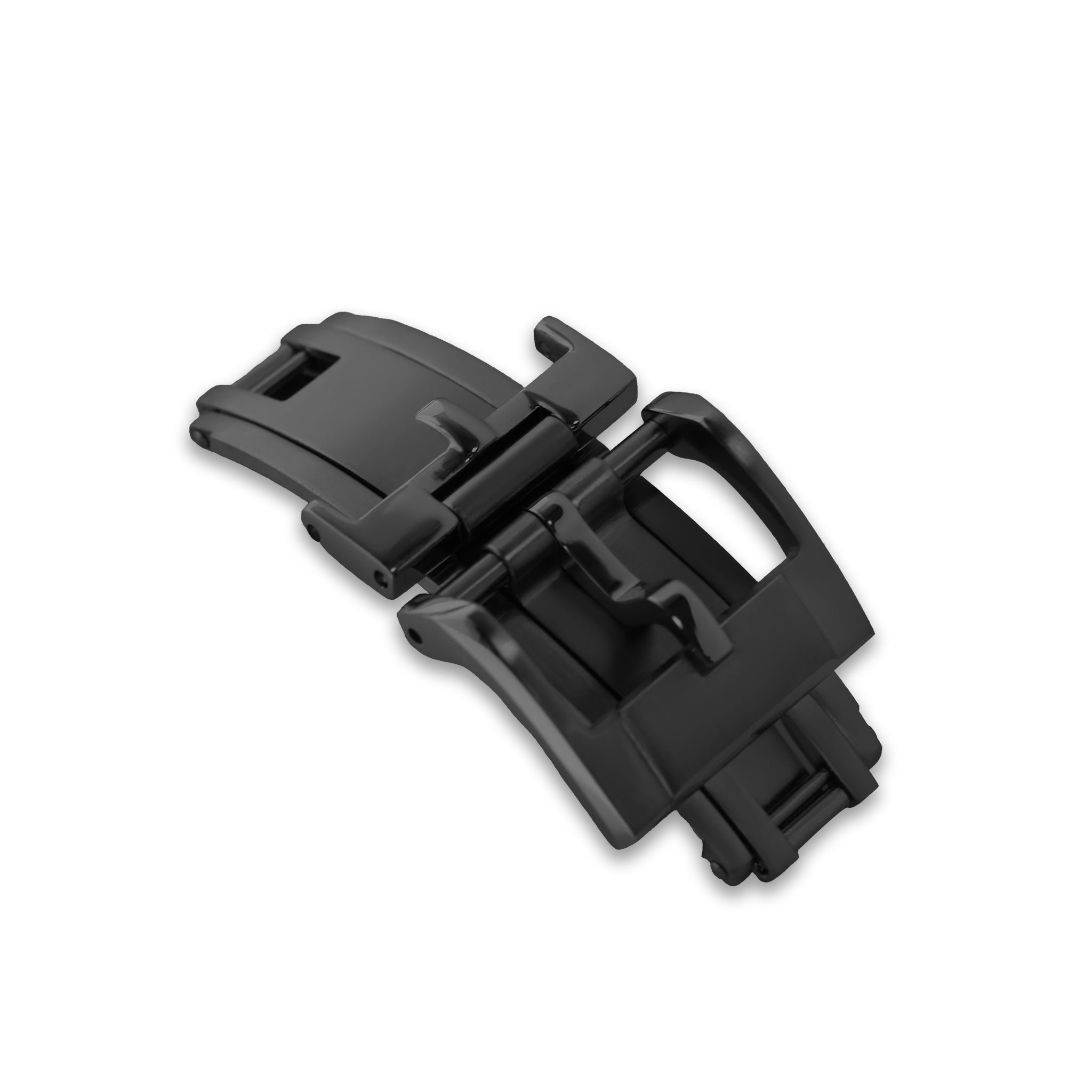 Black Spring Deployant Clasp