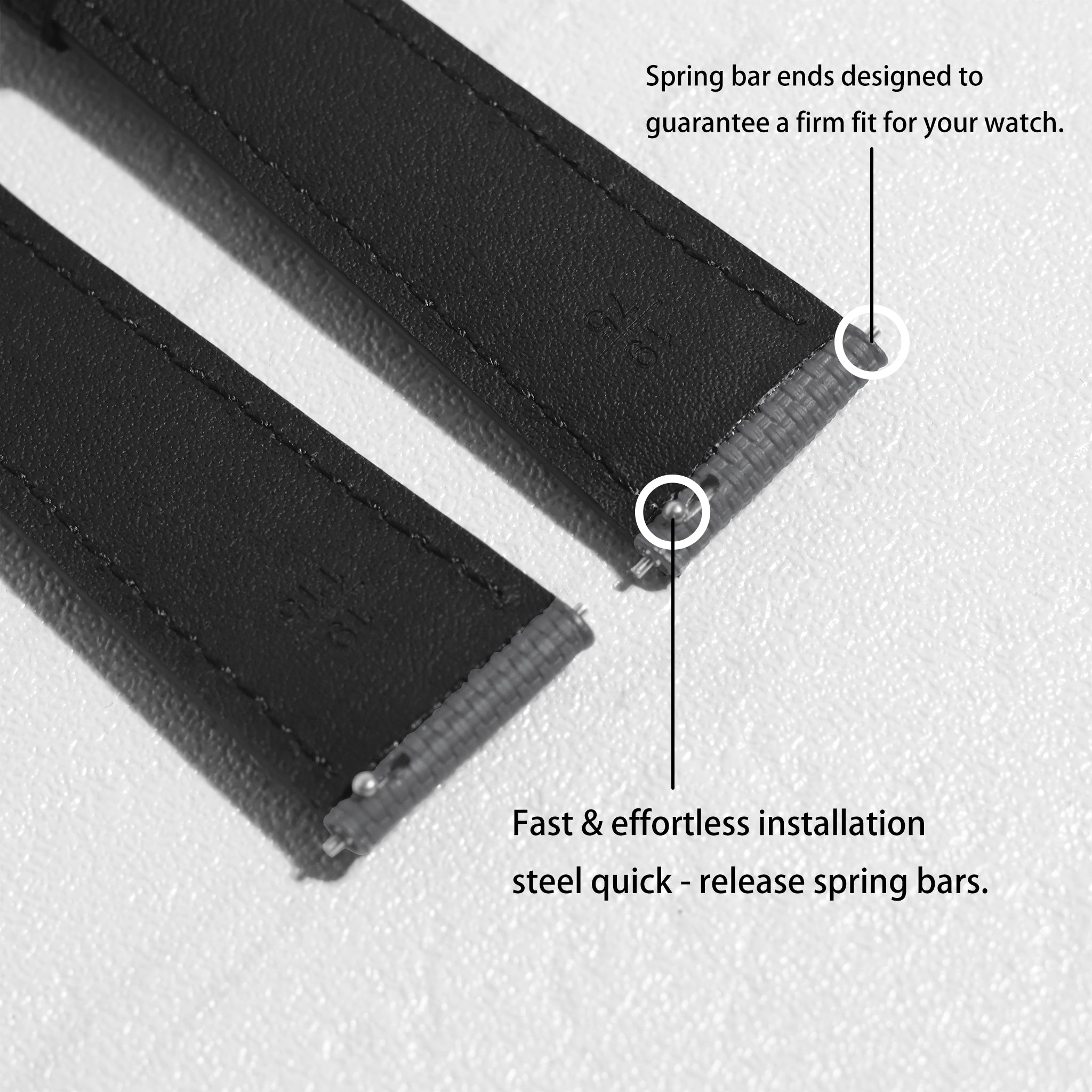 Black Sailcolth Strap