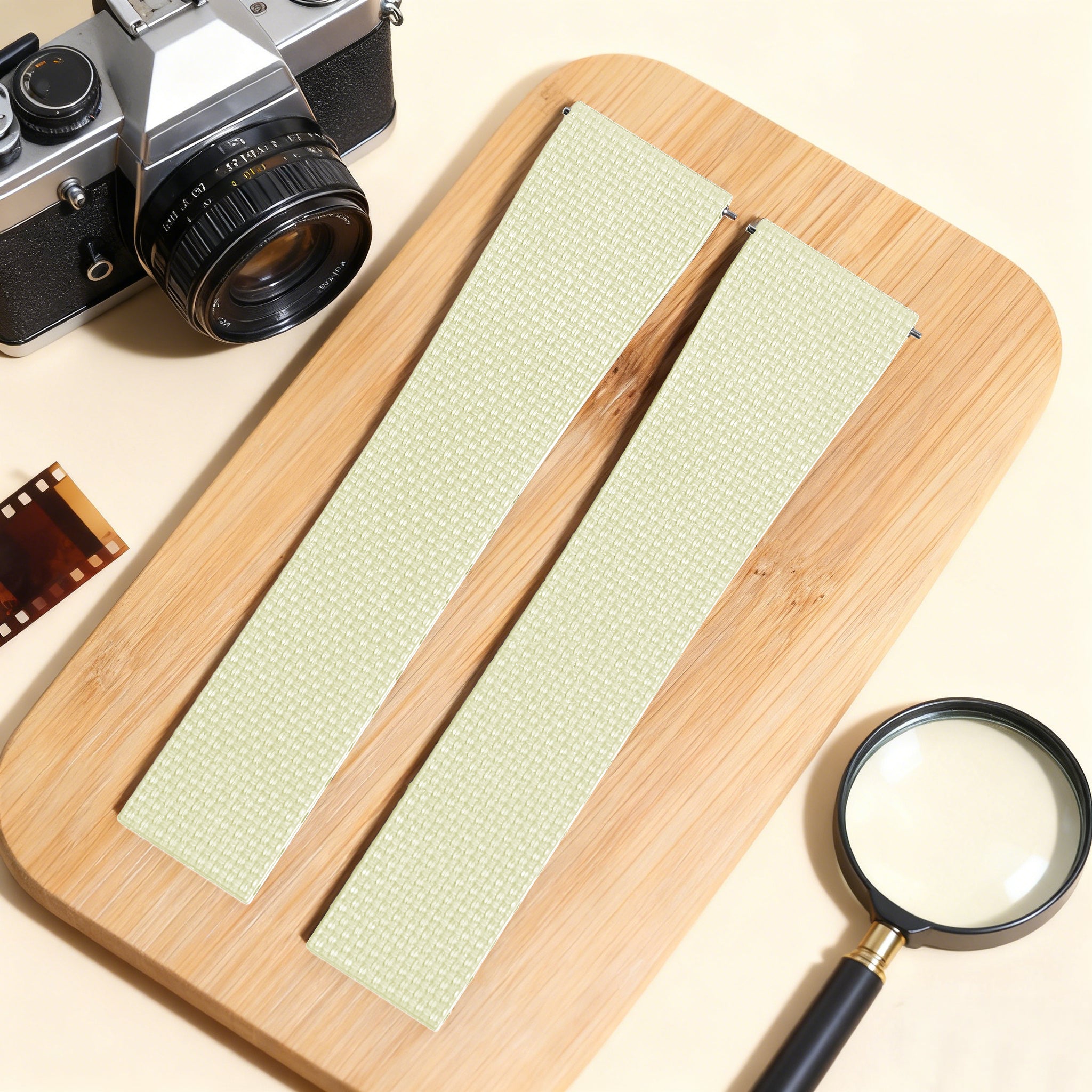 Baby-Blue Linen-Patterned CTS Strap