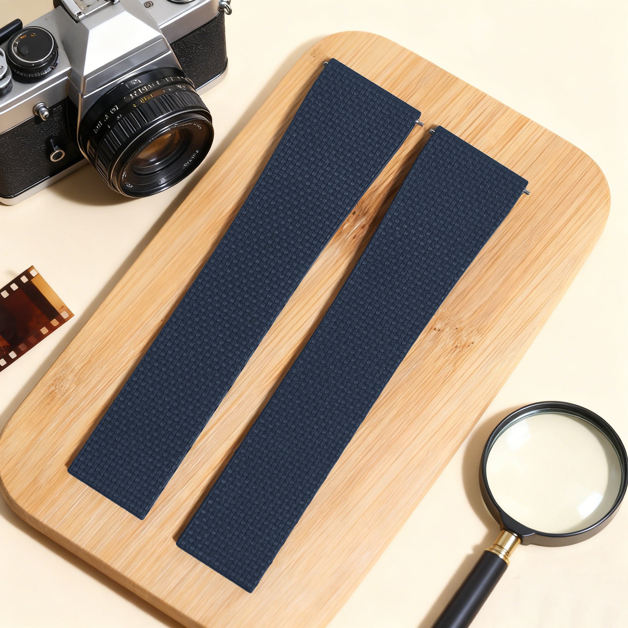 Baby-Blue Linen-Patterned CTS Strap