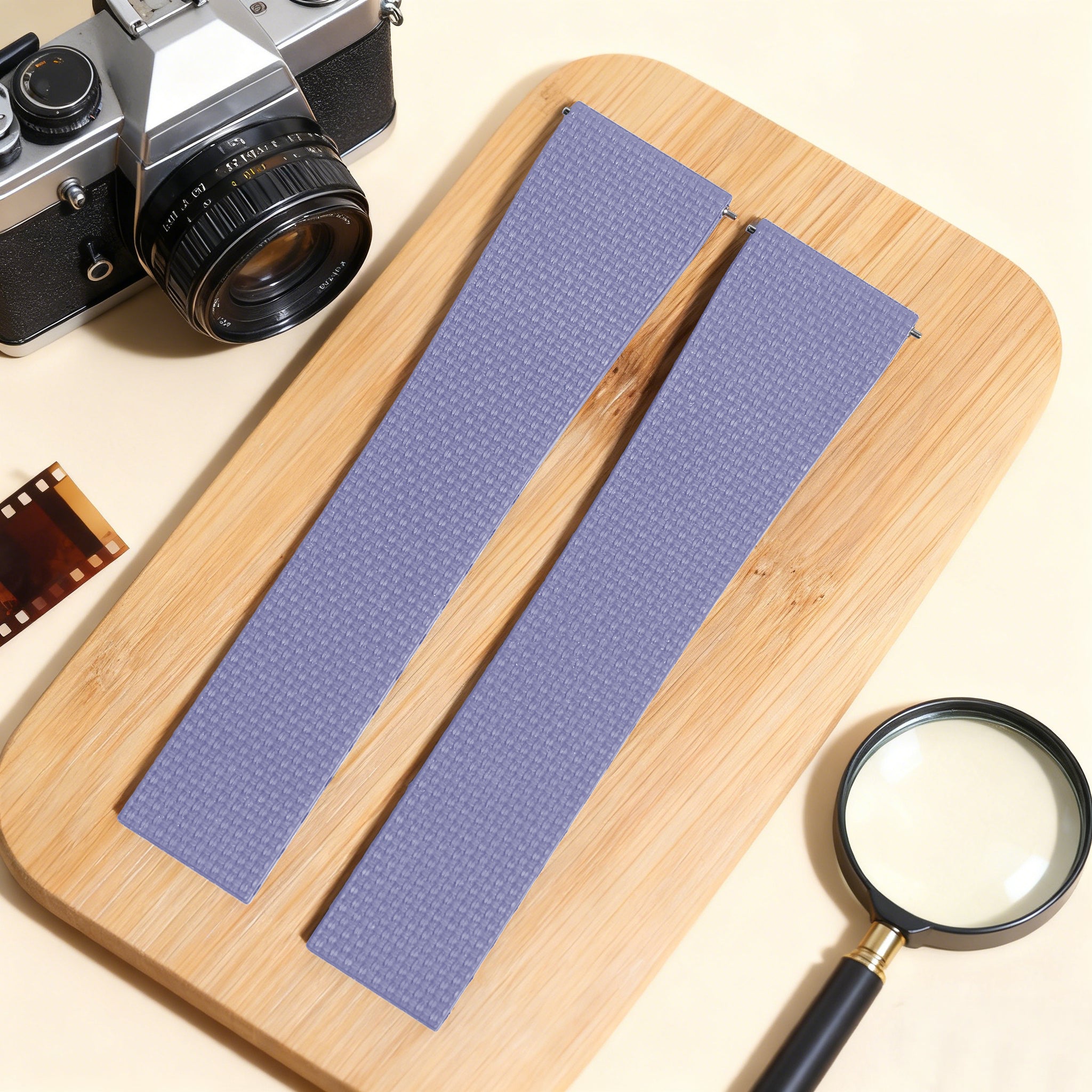 Baby-Blue Linen-Patterned CTS Strap