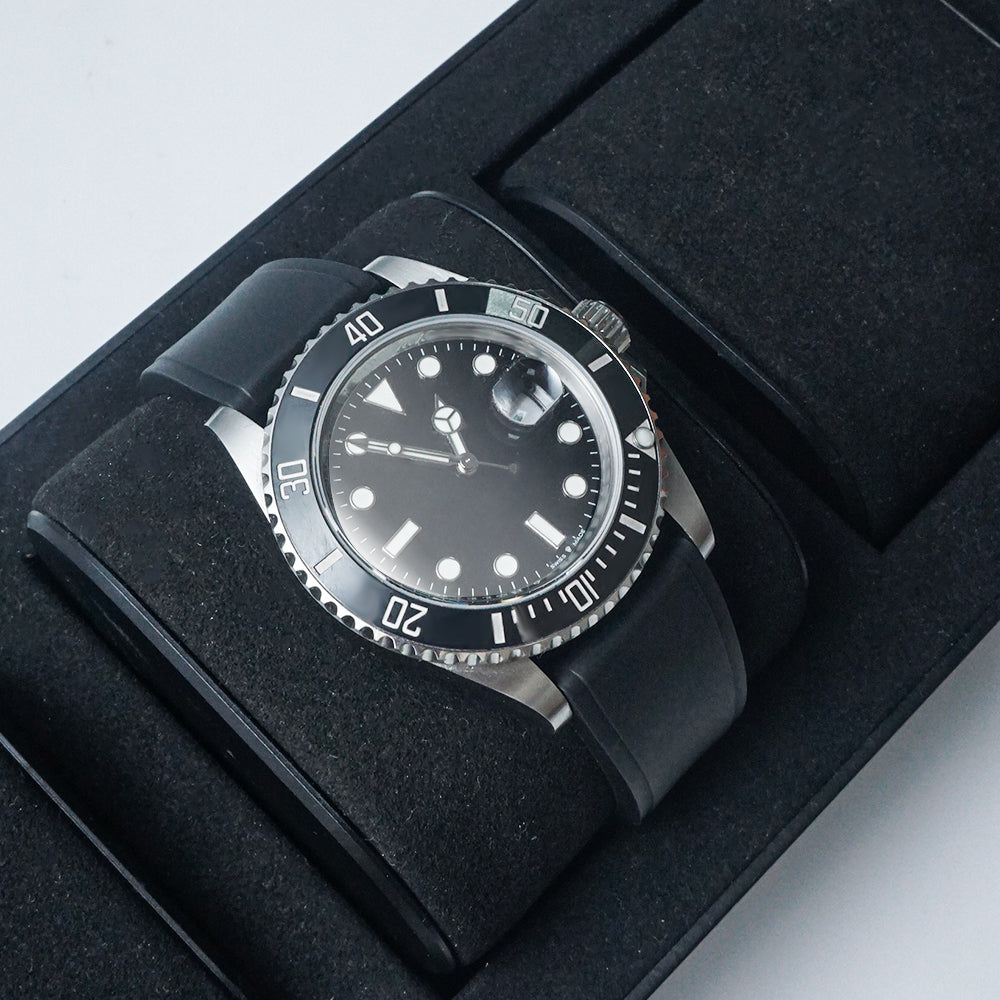 Black Universal FKM Rubber Strap 20mm