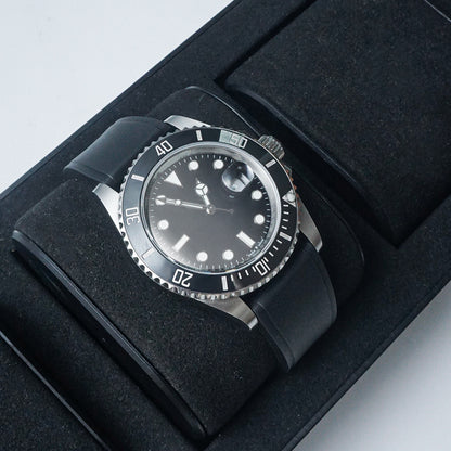 Black Universal FKM Rubber Strap 20mm