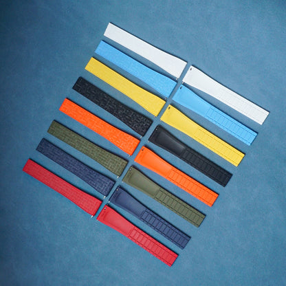 Watch Strap With Mosaic Pattern and Flat-Head Design