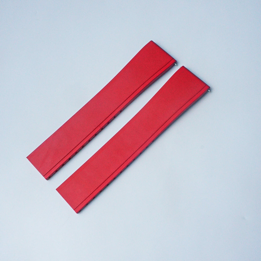 Red Universal FKM Rubber Strap 20mm