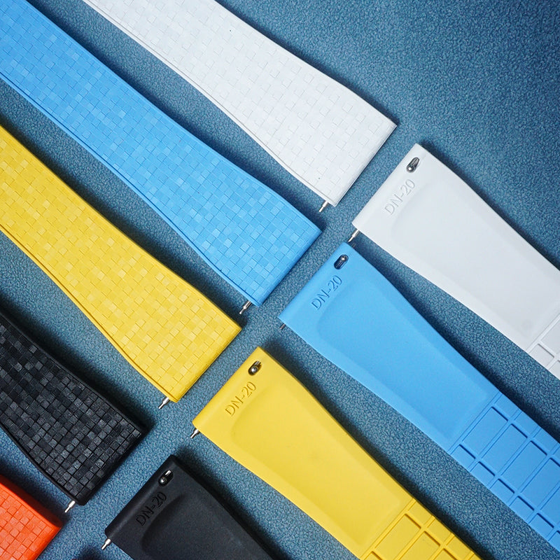 Watch Strap With Mosaic Pattern and Flat-Head Design