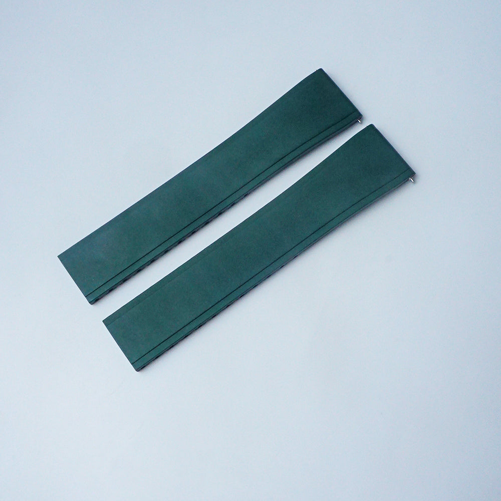 Green Universal FKM Rubber Strap 20mm