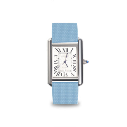 Baby-Blue Linen-Patterned CTS Strap