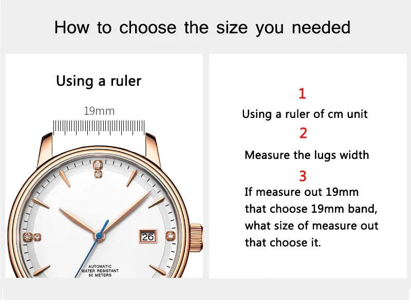 Blue CTS Rubber Wrist Watch Straps