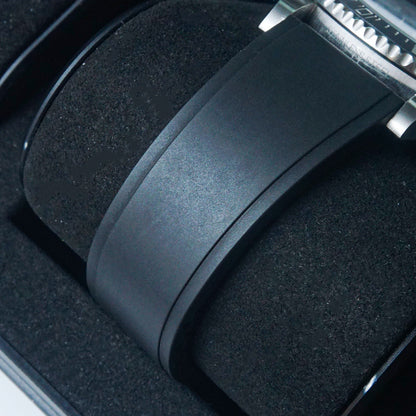 Black Universal FKM Rubber Strap 20mm