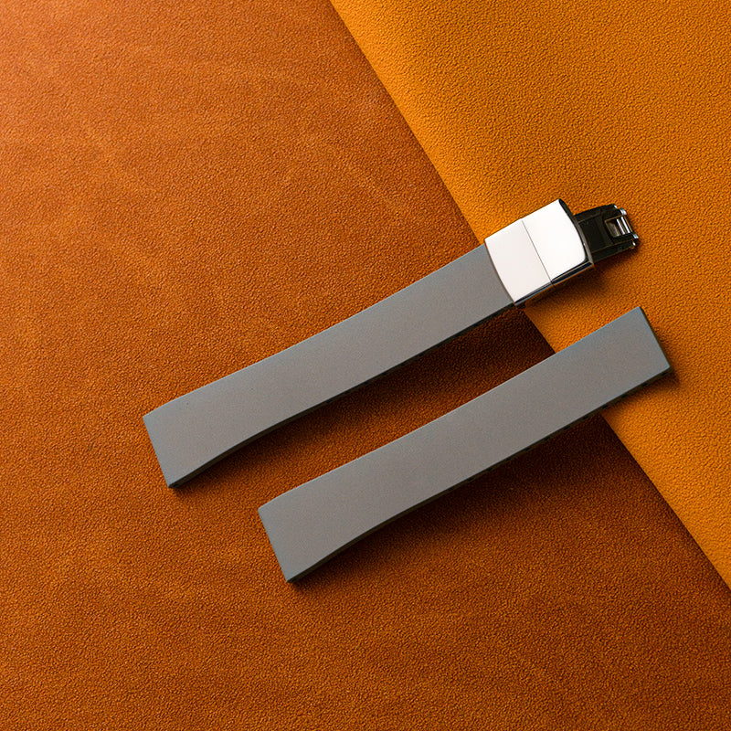 Gray CTS Rubber Wrist Watch Strap