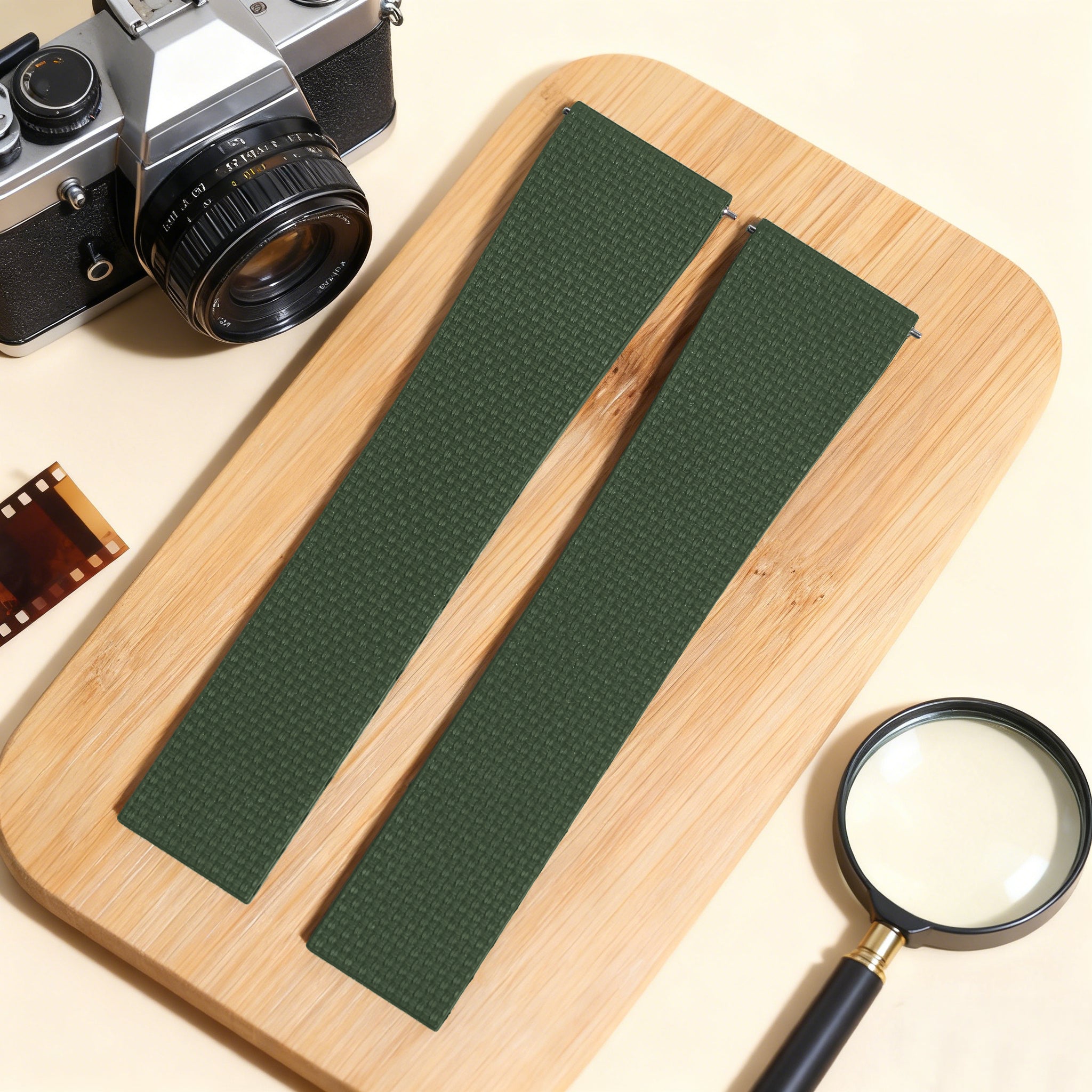 Baby-Blue Linen-Patterned CTS Strap