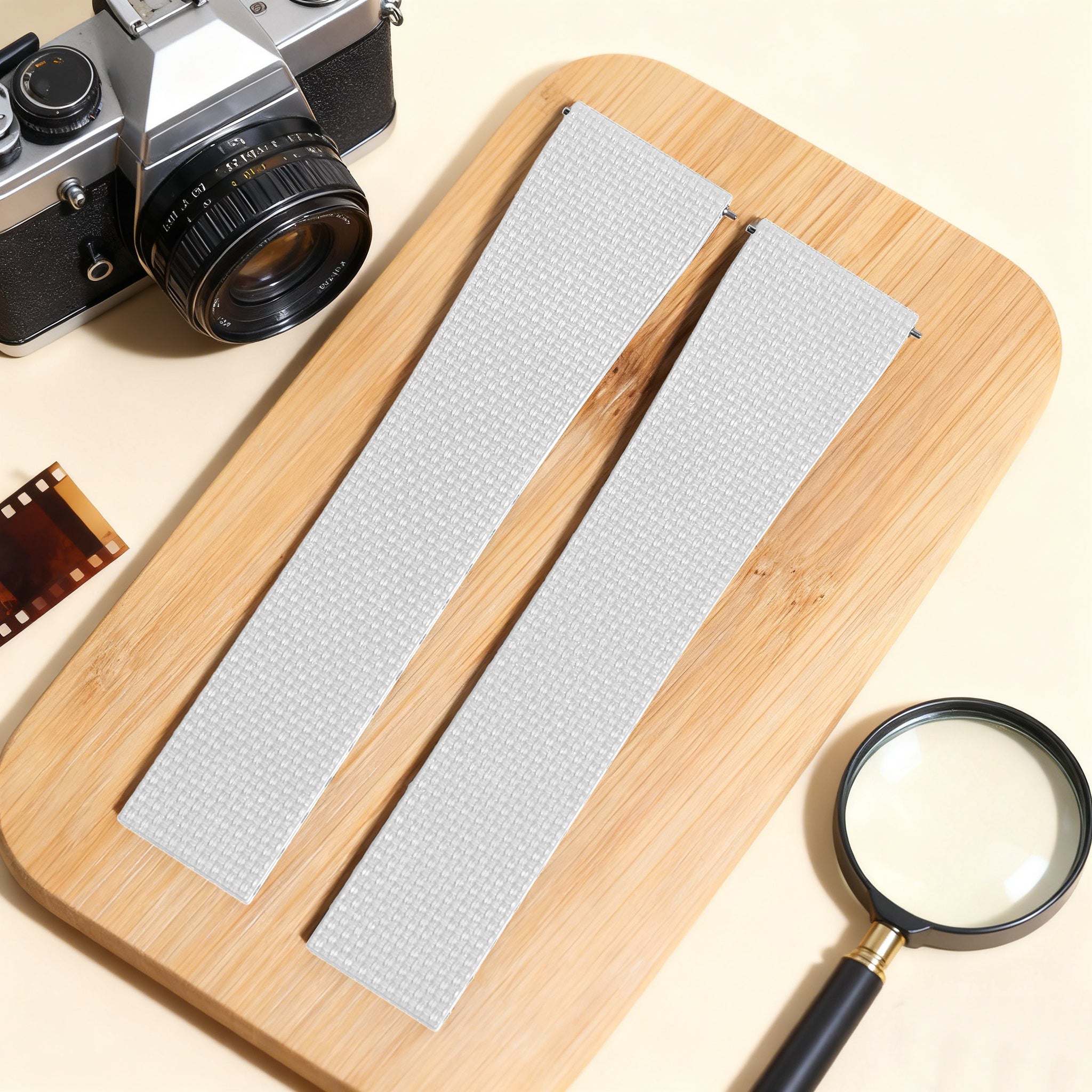 Baby-Blue Linen-Patterned CTS Strap