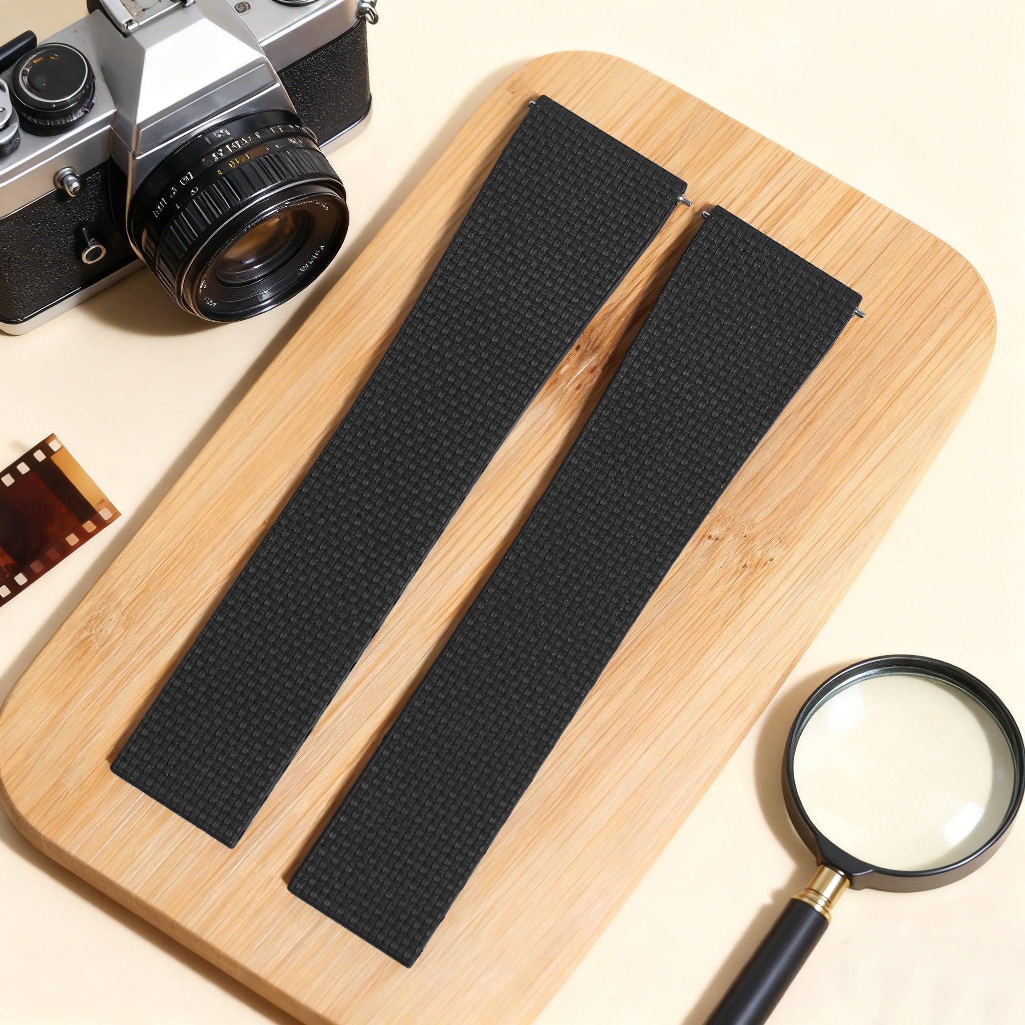 Baby-Blue Linen-Patterned CTS Strap