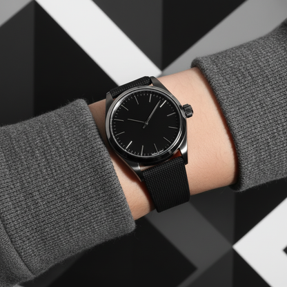 Baby-Blue Linen-Patterned CTS Strap