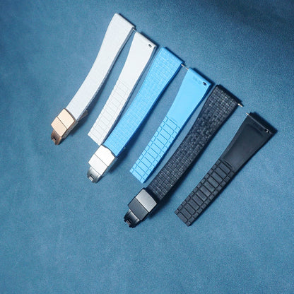 Watch Strap With Mosaic Pattern and Flat-Head Design