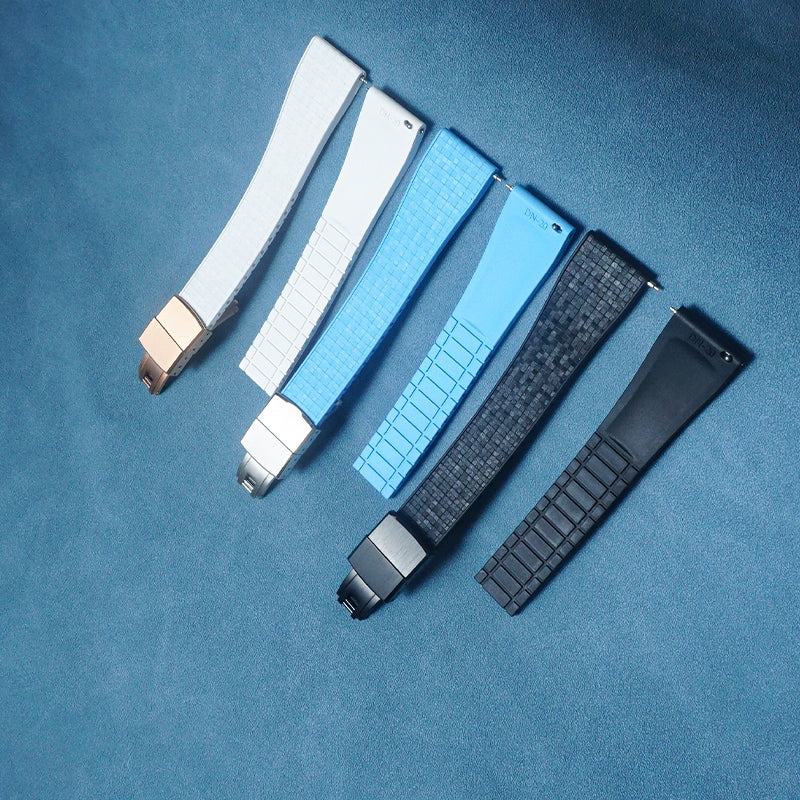 Watch Strap With Mosaic Pattern and Flat-Head Design