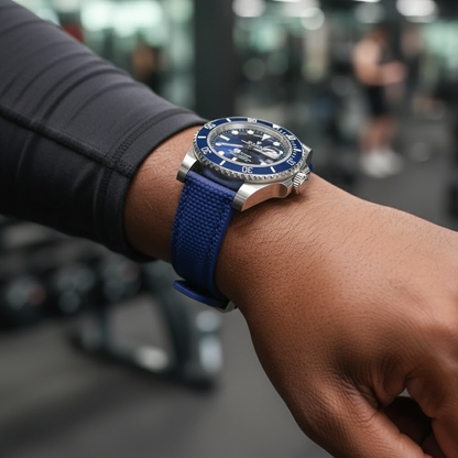 Baby Blue Sailcolth Strap