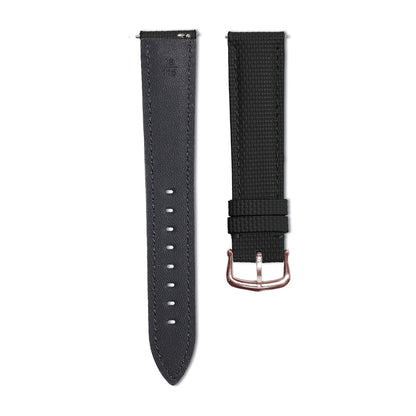 Black Sailcolth Strap